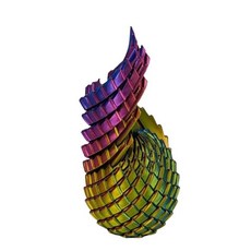 음식 모형 3D 프린팅된 7.5/5.5CM 트위스트 드래곤 에그 장난감 나선형 스트레스 해소 감각 크리스마스 생일 파티 선물 다양한 색상의 피젯 토이, 옵션01) 5.5X4.8X4.8cm, 옵션02) colorful yellow
