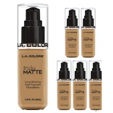 엘에이컬러즈 트룰리 매트 롱 웨어링 하이 피그먼트 파운데이션 40ml, 6개, CLM358 Warm Honey