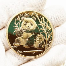 기념주화 수집용 은화 골드코인 메달 금속 인테리어장식품 컬렉션 선물용 고급 디자인, 판다 골드 스타일 6