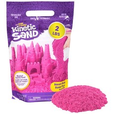 Kinetic Sand 오리지널 몰더블 장난감 모래 핑크 2 lb 340620, Pink 2lbs