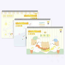 삼안 초등공용 스케치북 켄트지 345x250mm 12매 1개 미술종이