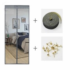 LUNAMAY 원터치모기장 방문모기장 문 모기장(90X200CM) (그레이), LUNAMAY 원터치모기장 방문모기장 문 모기장(90X