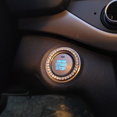 엔진스타트버튼 자동차 큐빅 꾸미기 장식, 화이트, 1개