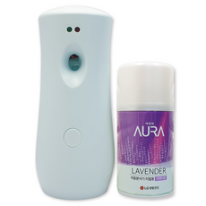 블라썸 자동분사기 본체1개 + 아우라 자동분사 리필 라벤더 280ml 1캔, 1개