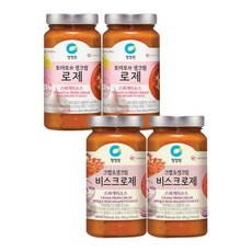 스파게티소스 로제 600g x 2개 + 비스크 로제 600g x 2개, 4개