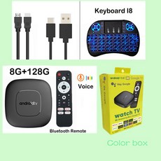 안드 14 T1 박스 VOICE PLAYER 128GB ALLWINNER WIFI H313 4G 5G MEDIA 블루투스 DOBLE YOUTUBE 스마트 TV ROM 8G, 8G 128G Voice I8
