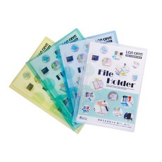 富福里 連勤 LC-019 P.P透明彈簧夾(斜紋) 文件收納整理好幫手 辦公室必備, 1個