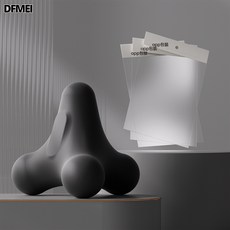 DFMEI 四角筋膜球足底球按摩肩頸腰手部肌肉乳酸運動放鬆瑜伽經絡健身球, 1個, 灰色OPP袋裝:如圖
