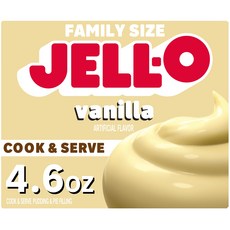 젤로 쿡 & 서브 바닐라 푸딩 & 파이 필링 믹스 (4.6온스 Jell-O Cook & Serve Vanilla Pudding & Pie Filling Mix 4.6 oz Bo, 1개, 130g