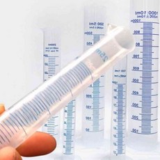 눈금 메스 실린더 플라스틱 플라스크 실험관 눈금실험관 과학실린더