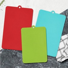 주방용 인덱스 컬러 시트 도마 세트 식기세척기 캠핑용 미니, 1개, 컬러시트도마 대 레드