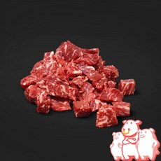 삼형제고기 국내산 소고기 국거리용 냉장 육우 깍뚝썰기, 500g, 5개