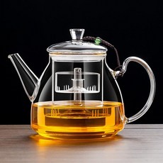 긍야네 커피추출기구 커피추출기 커피메이커 가정용, 1개, 1L, 투명 길상 공명 B 이중 1.3L