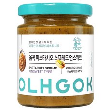 옳곡 피스타치오 스프레드 언스위트, 200g, 5개