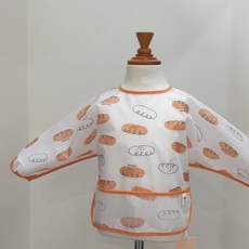 아가방 엄마힘드니까긴팔턱받이 (오렌지), 1개, 1개입, 오렌지
