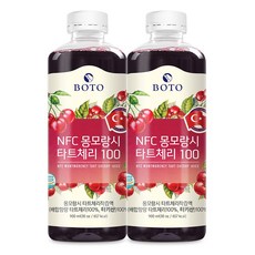 BOTO 제대로만든 NFC 몽모낭시 타트체리 주스 2병, 900ml, 2개