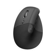 Logitech 羅技 LIFT人體工學垂直滑鼠 - 光學感應器 可調滾輪 石墨灰/珍珠白/玫瑰粉, 石墨灰『左手版』
