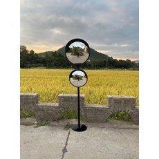 포토존거울 인테리어 볼록거울 스탠드 매장 업소용, 42.45cm 거울 + 60cm 거울 + 2m 기둥 +