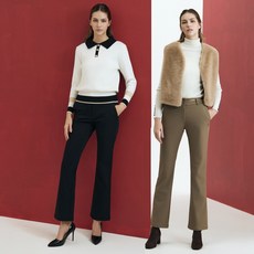 [MU] 25FW 여성 겨울 투포인트 기모 팬츠 1종