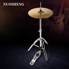 심벌즈 스탠드 드럼 하이햇 14인치 페달 거치대 심벌, 1개, 25mm 조절식