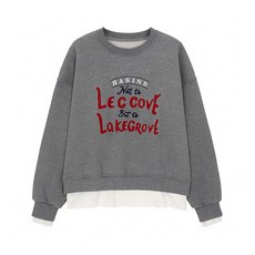 레코브2컬러배색레터링 기모 맨투맨 LG31E2LT502X2316283