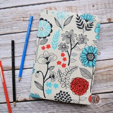 【花兒】書衣 書套 可調式布書衣 A6 A5 B6 50K 25K 32K 20K 16K, 1個