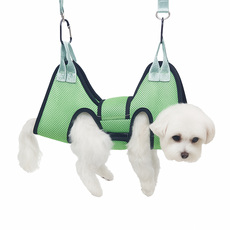 바람펫 강아지 고양이 해먹 미용 거치대 S, 그린, 1개
