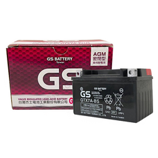 GS 統力 7號機車電池 GTX7A-PLUS 密閉型 電瓶 免加水 同 YTX7A-BS, 1個, 1個裝