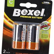 (올핀) 알카라인 건전지 LR14 CM 카드팩 2개입 10팩 도어락 가스렌지 전자기기 파워보장 배터리 벡셀