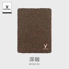 體溫魔術師 素面刺繡保暖圍脖 經典素色脖圍 秋冬加倍溫暖舒適, 深咖, 1個