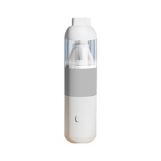 NEXFLOW 5000mAh 배터리 1분에 먼지 청소 차량 집안 외출용 휴대 진공청소기, 흰색