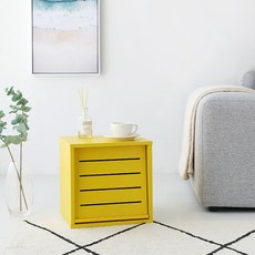 마켓비 밀캄 슬라이딩 수납함 SHM3434 옐로우 1231.2504, 1개