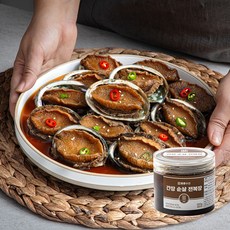 훈훈수산 간장 순살 전복장 완도산 밥도둑 반찬, 3개, 300g