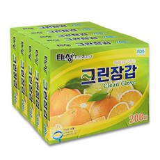 모두사 태상 크린장갑 위생장갑, 200개입, 5개