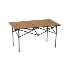 台灣現貨 蛋捲桌 鋁桌 露營桌 摺疊桌 附置物網 黑金剛 鋁合金蛋捲桌 露營野炊折疊餐桌, 黑色, 木紋色