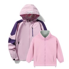 兒童三合一衝鋒外套 防風防寒保暖衝鋒衣 兒童滑雪服 男女童保暖外套 親子同款滑雪外套