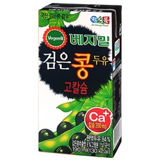 베지밀 검은콩 고칼슘 두유, 190ml, 72개