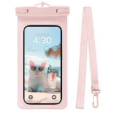 다잇대 투명 핸드폰 방수팩 + 넥스트랩, 1개, 핑크