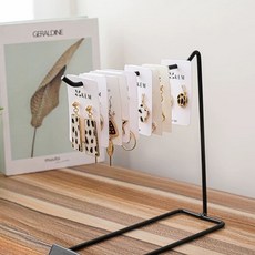 전시대 열쇠고리 액세서리 진열 보관함 거치대 선반 차키, B. 싱글 후크  검정색1개