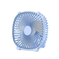 USB插電式6吋風扇，桌上型可吊掛，清涼便攜，辦公室學生宿舍適用, 藍色