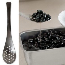 (일본) 시모무라 스텐 구멍형 건더기 스푼, 1개, 단품