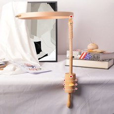 수틀 거치대 테이블 클립형 원목, 탁상클립형+자수틀, 1개