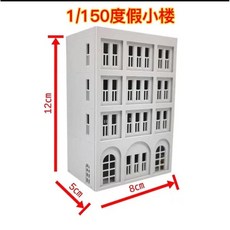 건축 모델 도시 스트리트 뷰 사무실 건물 마천루 배경 디스플레이 장면 선물 체중계, 색상: 8. 1-150 Holiday cottag, 1개