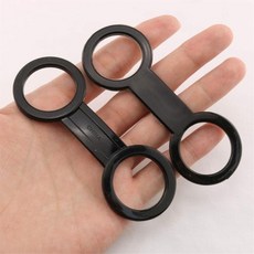 스쿠버 다이빙 더블 호스 홀더 클립 BCD 레귤레이터 리테이너 스노클링 용 버클 후크, 04 Black 10x10mm, 01 China Mainland