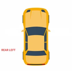 자동 외장 크롬 도어 핸들 커버 캡 스트립 Audi A6 C7 4H 2012, 01 Rear Left