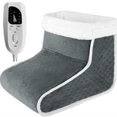 110V 暖腳器 插電加熱靴 電暖鞋, 110V 灰色 7*26*22cm, 灰色