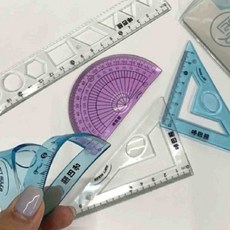 탑몰 삼각자 4세트 밑줄자 각도계