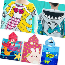 후드타올 어린이 물놀이 극세사 비치가운 타월