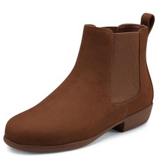 Aerosoles 여아용 스테피 앵클 부츠 탠 인조 스웨이드