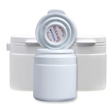 실리카겔 제습제 약통 [ 보관용 휴대용 여행용] 건강식품 영양제 분말 보관용 실리카겔 케이스 일체형, 50ml, 20개